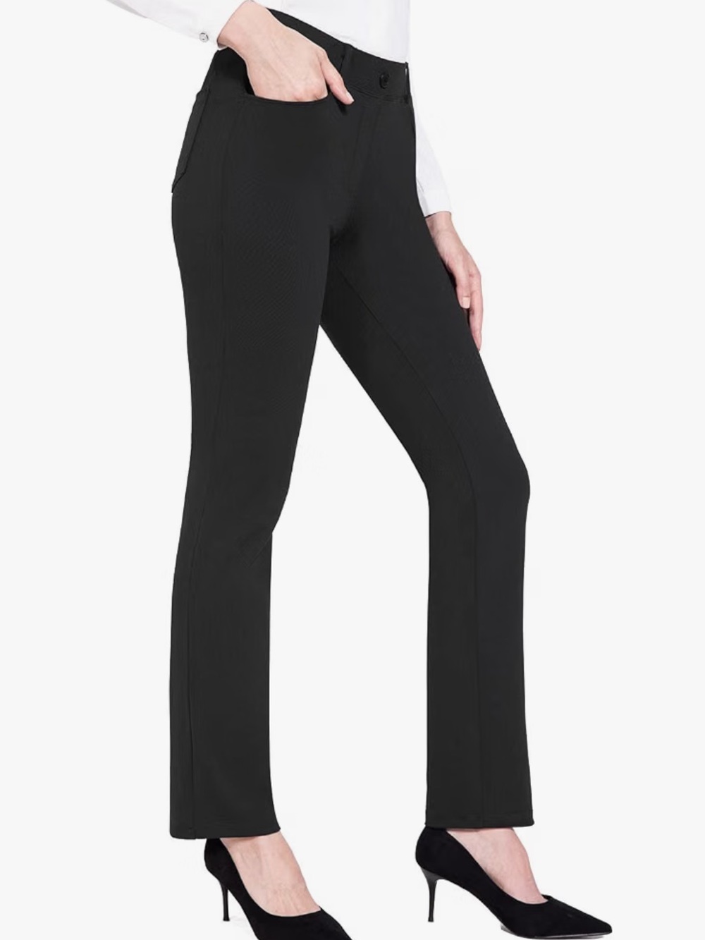 baleaf Women's Yoga Dress Pants Work Travel Slacks with 4 Pockets
